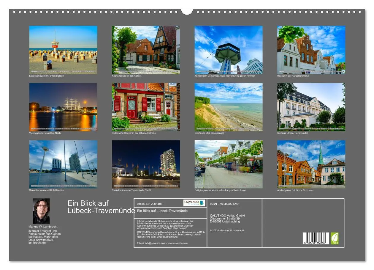 Bild: 9783457874288 | Ein Blick auf Lübeck-Travemünde (Wandkalender 2026 DIN A2 quer),...