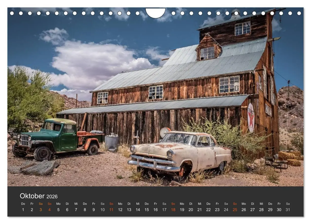 Bild: 9783516034288 | Vergessene Zeitzeugen entlang der Route 66 (Wandkalender 2026 DIN...
