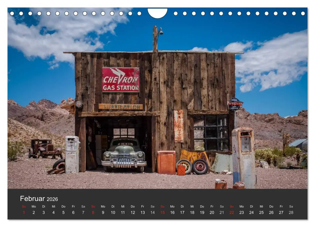 Bild: 9783516034288 | Vergessene Zeitzeugen entlang der Route 66 (Wandkalender 2026 DIN...