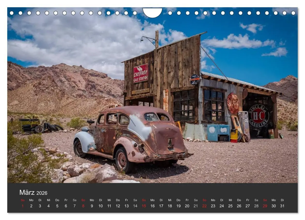 Bild: 9783516034288 | Vergessene Zeitzeugen entlang der Route 66 (Wandkalender 2026 DIN...