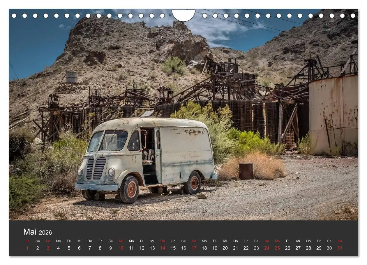 Bild: 9783516034288 | Vergessene Zeitzeugen entlang der Route 66 (Wandkalender 2026 DIN...