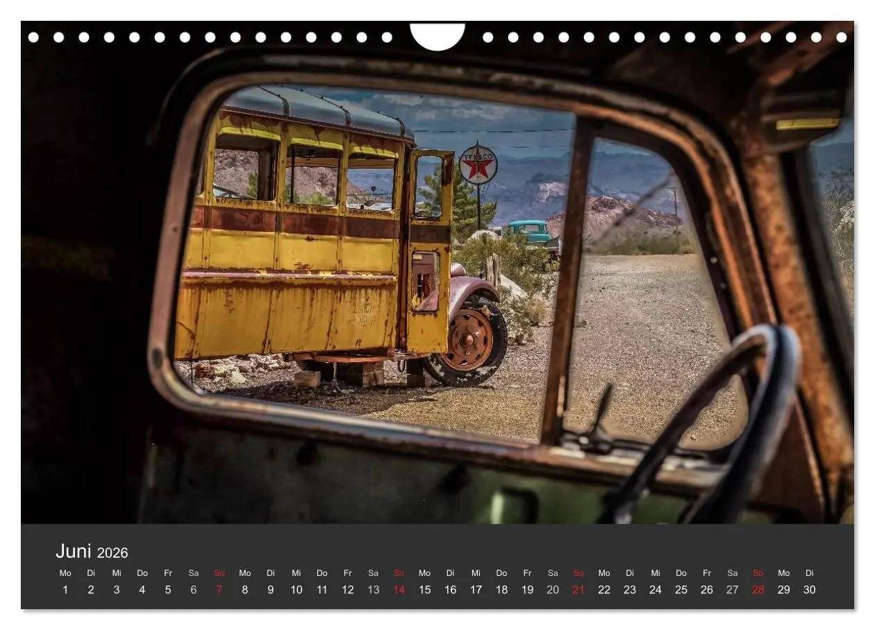 Bild: 9783516034288 | Vergessene Zeitzeugen entlang der Route 66 (Wandkalender 2026 DIN...