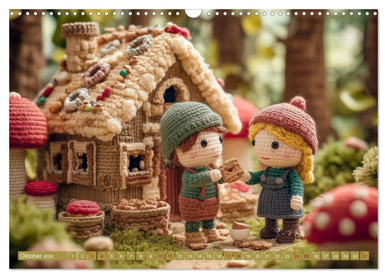 Bild: 9783516654288 | Amigurumi Märchenstunde nach den Gebrüdern Grimm (Wandkalender 2026...