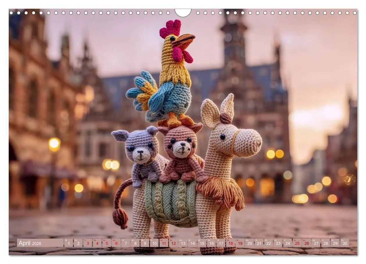 Bild: 9783516654288 | Amigurumi Märchenstunde nach den Gebrüdern Grimm (Wandkalender 2026...