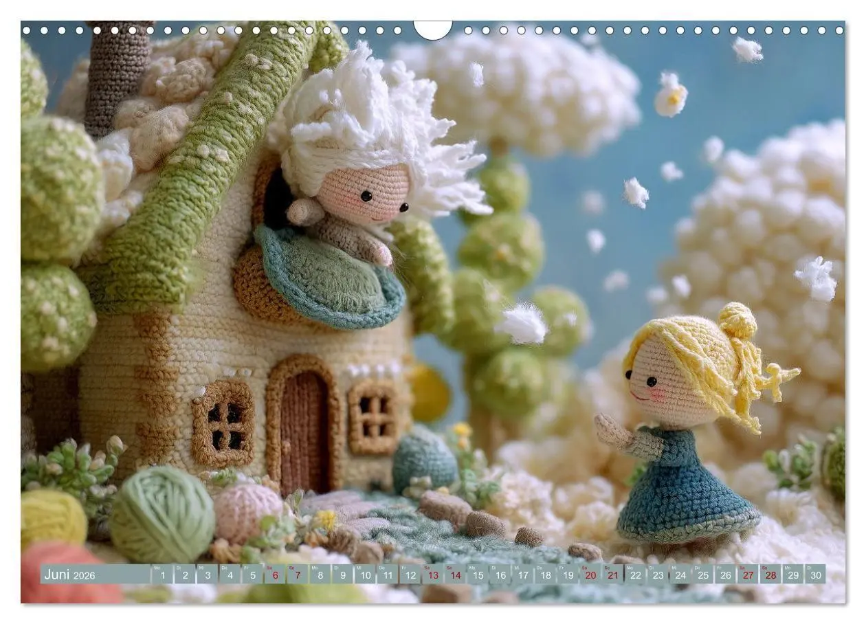 Bild: 9783516654288 | Amigurumi Märchenstunde nach den Gebrüdern Grimm (Wandkalender 2026...