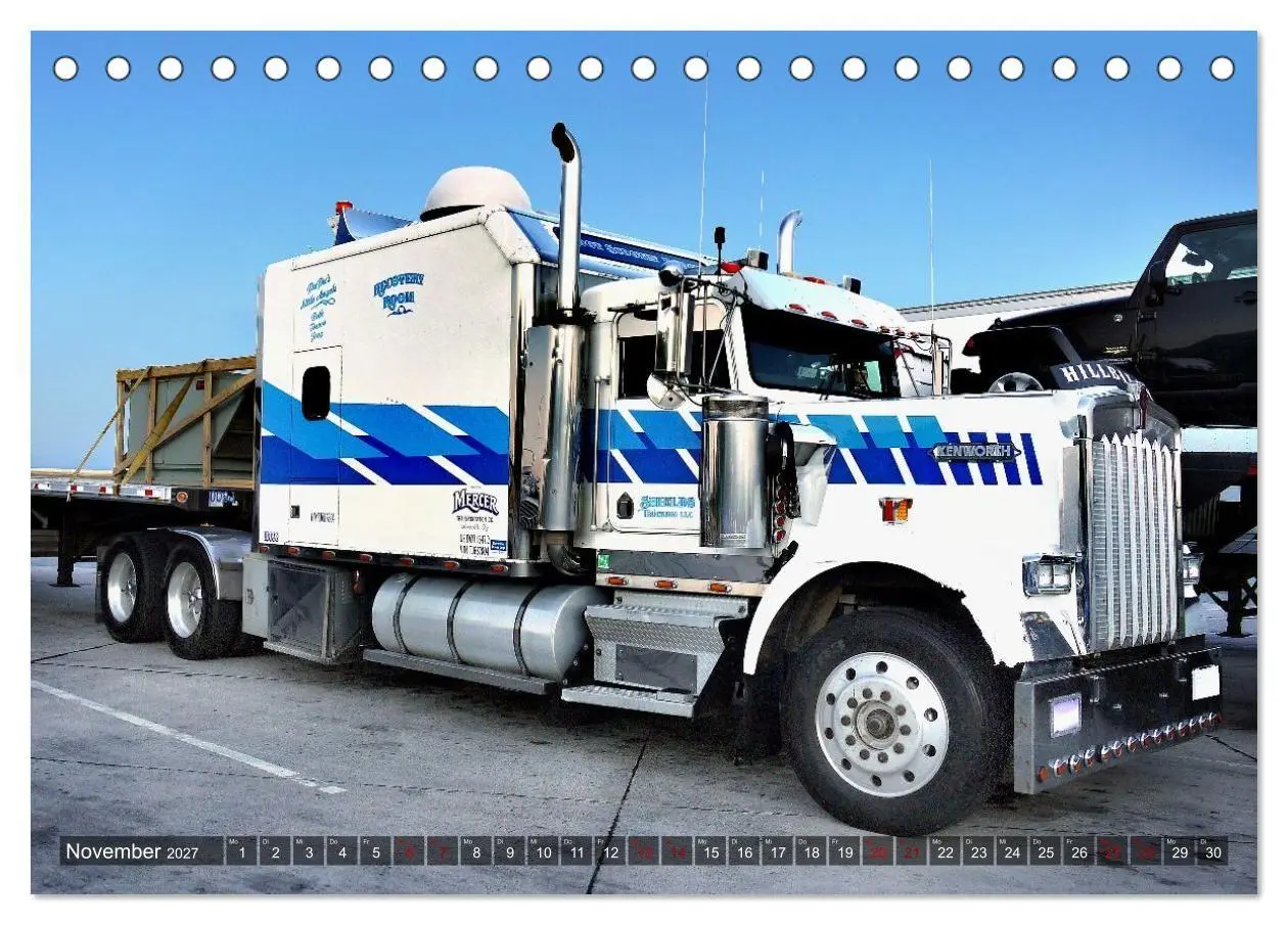Bild: 9783516964288 | Amerikanische Lastwagen - Trucks (Tischkalender 2027 DIN A5 quer),...