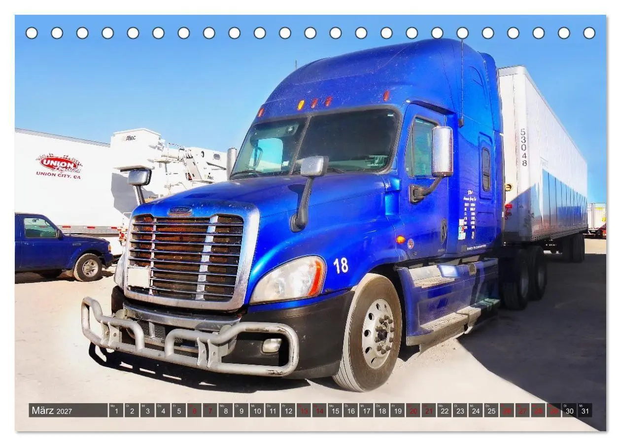 Bild: 9783516964288 | Amerikanische Lastwagen - Trucks (Tischkalender 2027 DIN A5 quer),...