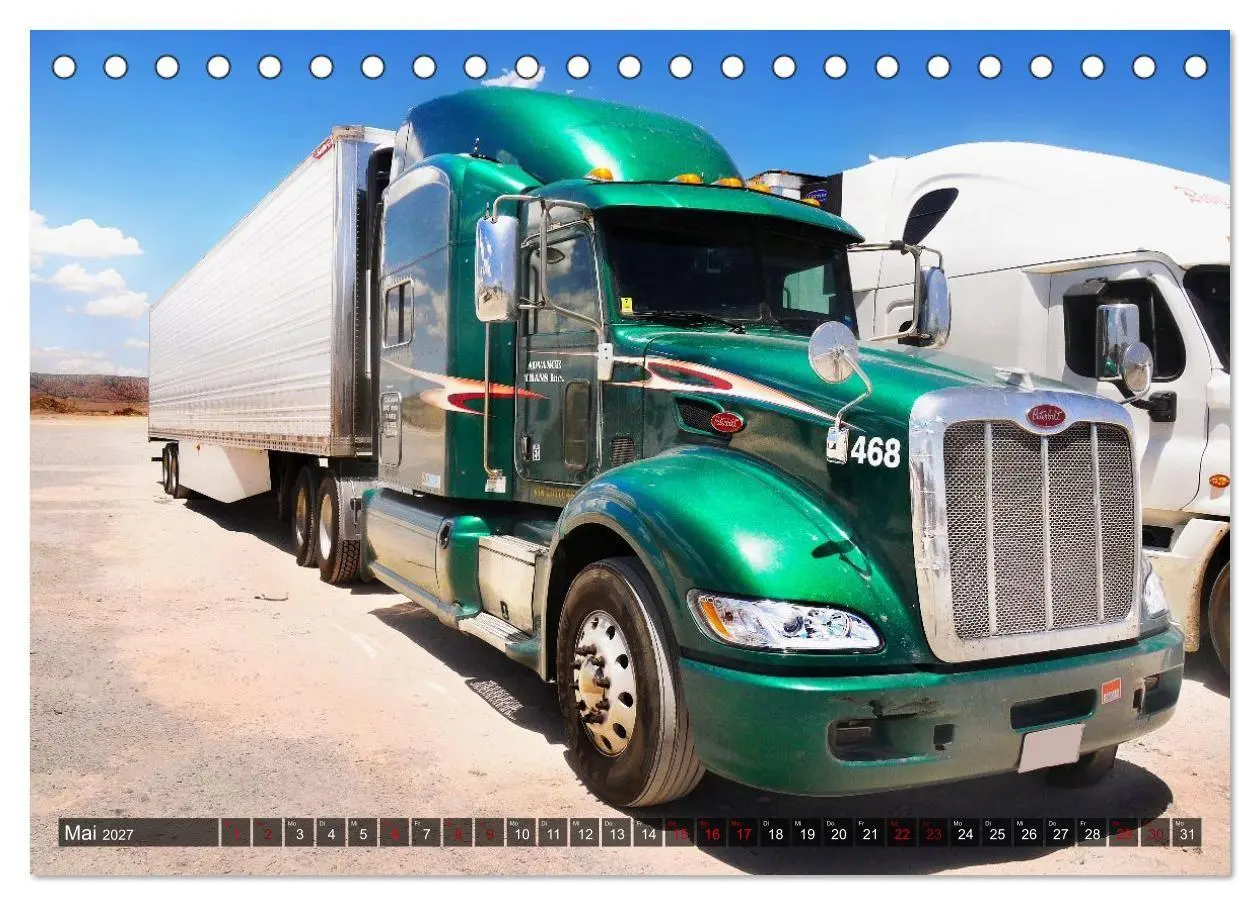 Bild: 9783516964288 | Amerikanische Lastwagen - Trucks (Tischkalender 2027 DIN A5 quer),...
