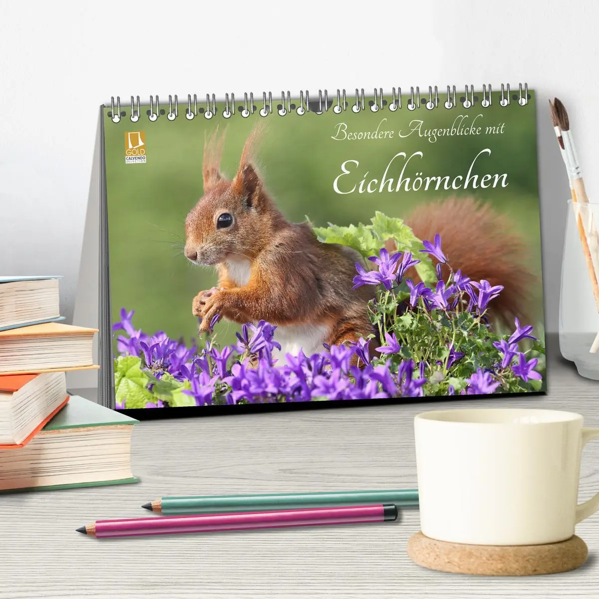 Bild: 9783516024388 | Besondere Augenblicke mit Eichhörnchen (Tischkalender 2026 DIN A5...