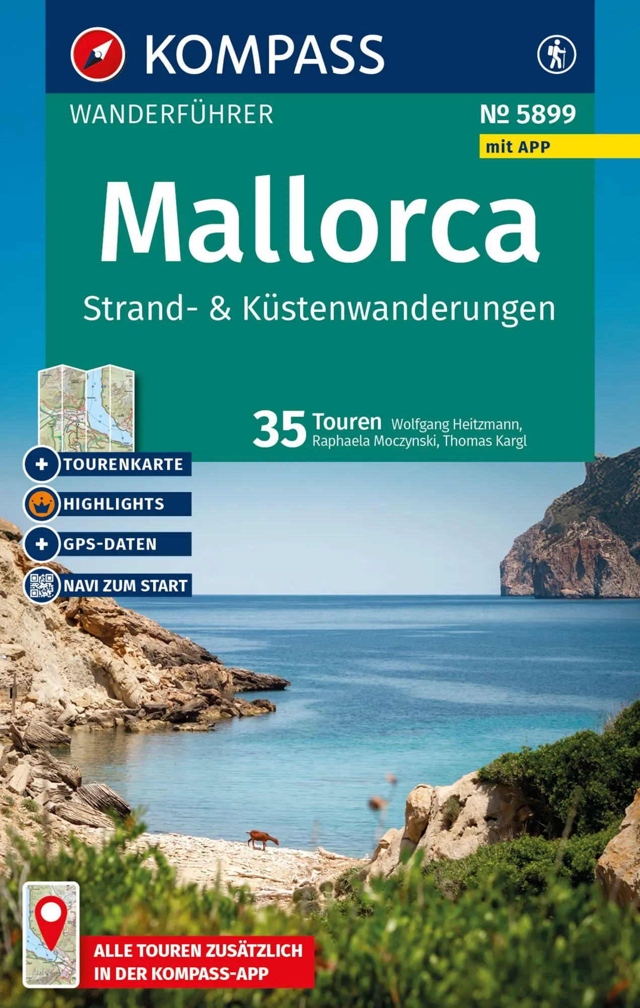 Cover: 9783991544388 | KOMPASS Wanderführer Mallorca Strand- und Küstenwanderungen, 35...