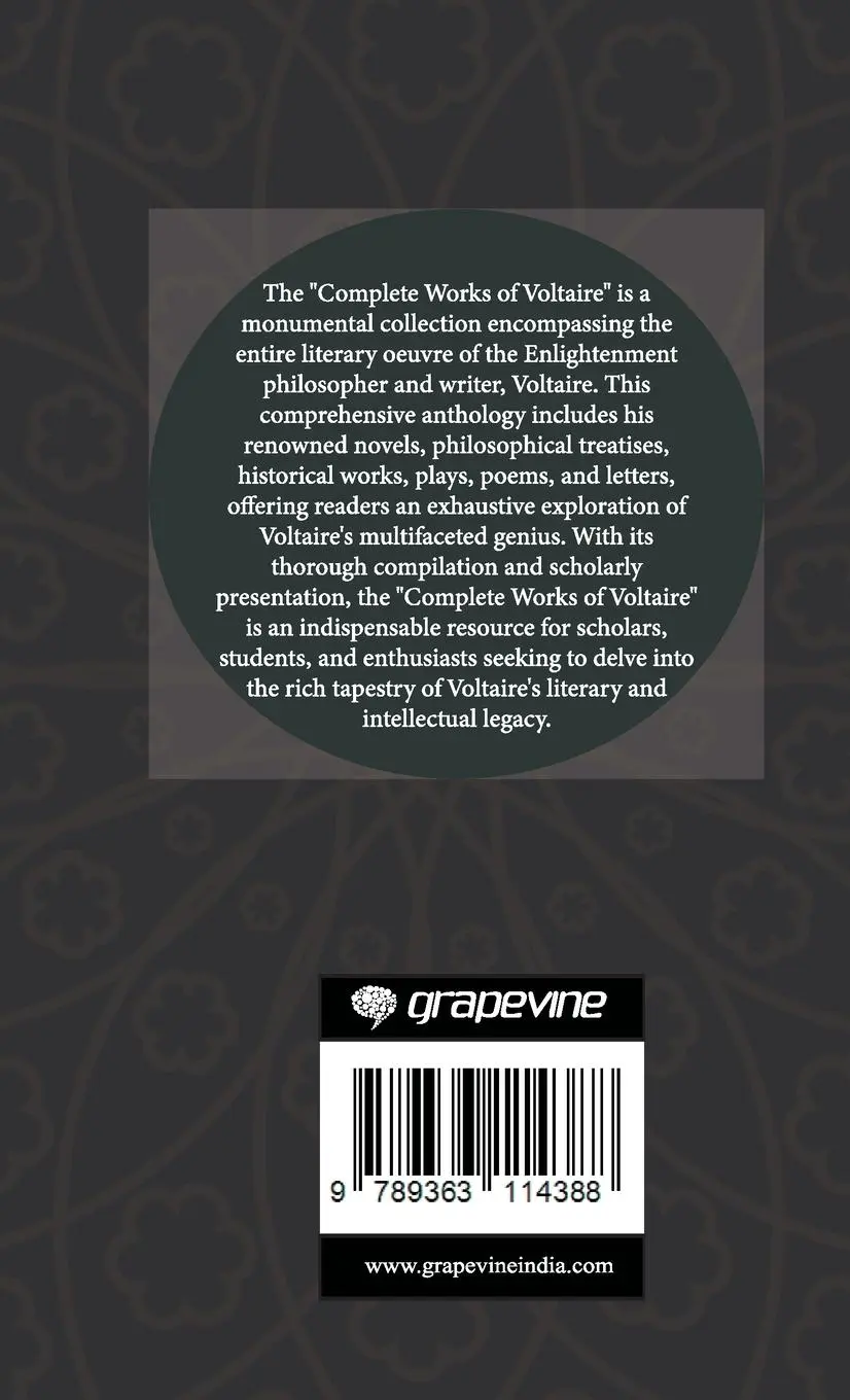 Rückseite: 9789363114388 | Complete Works of Voltaire | Voltaire (u. a.) | Buch | Englisch | 2024