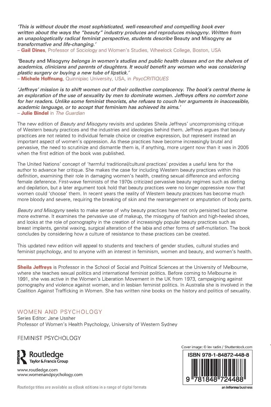 Rückseite: 9781848724488 | Beauty and Misogyny | Harmful cultural practices in the West | Buch