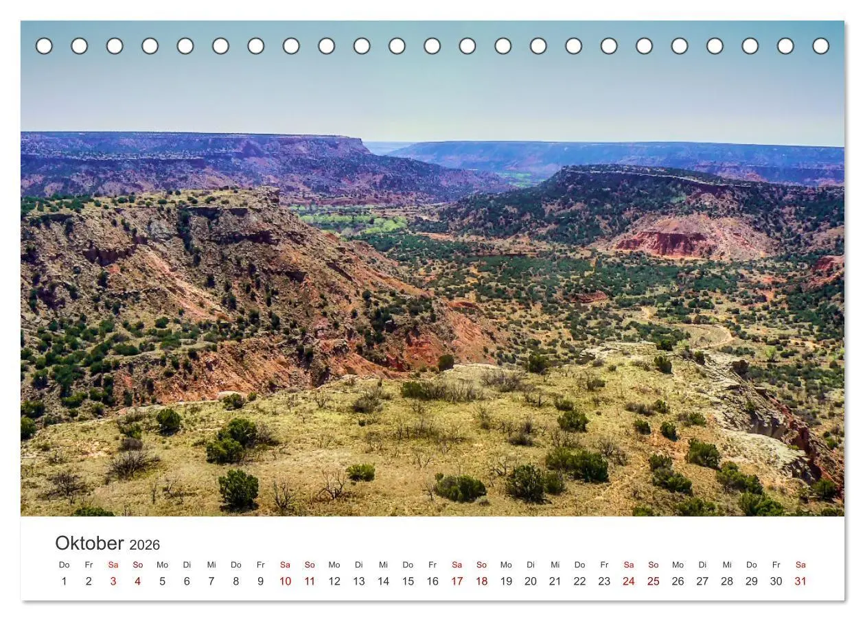 Bild: 9783457614488 | Texas - The Lone Star State (Tischkalender 2026 DIN A5 quer),...