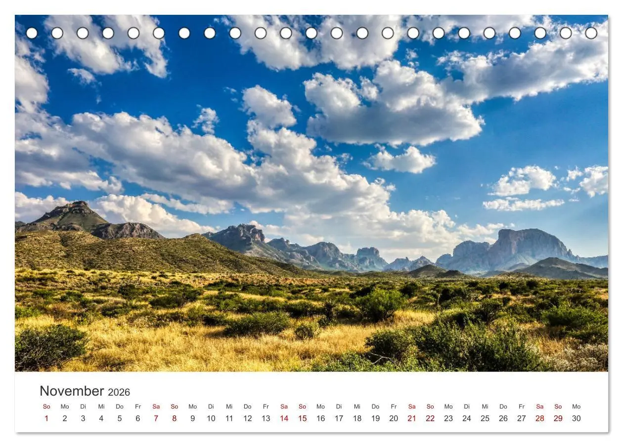 Bild: 9783457614488 | Texas - The Lone Star State (Tischkalender 2026 DIN A5 quer),...