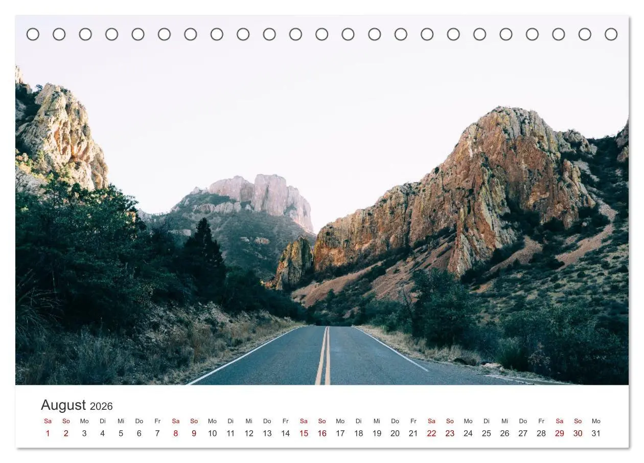 Bild: 9783457614488 | Texas - The Lone Star State (Tischkalender 2026 DIN A5 quer),...
