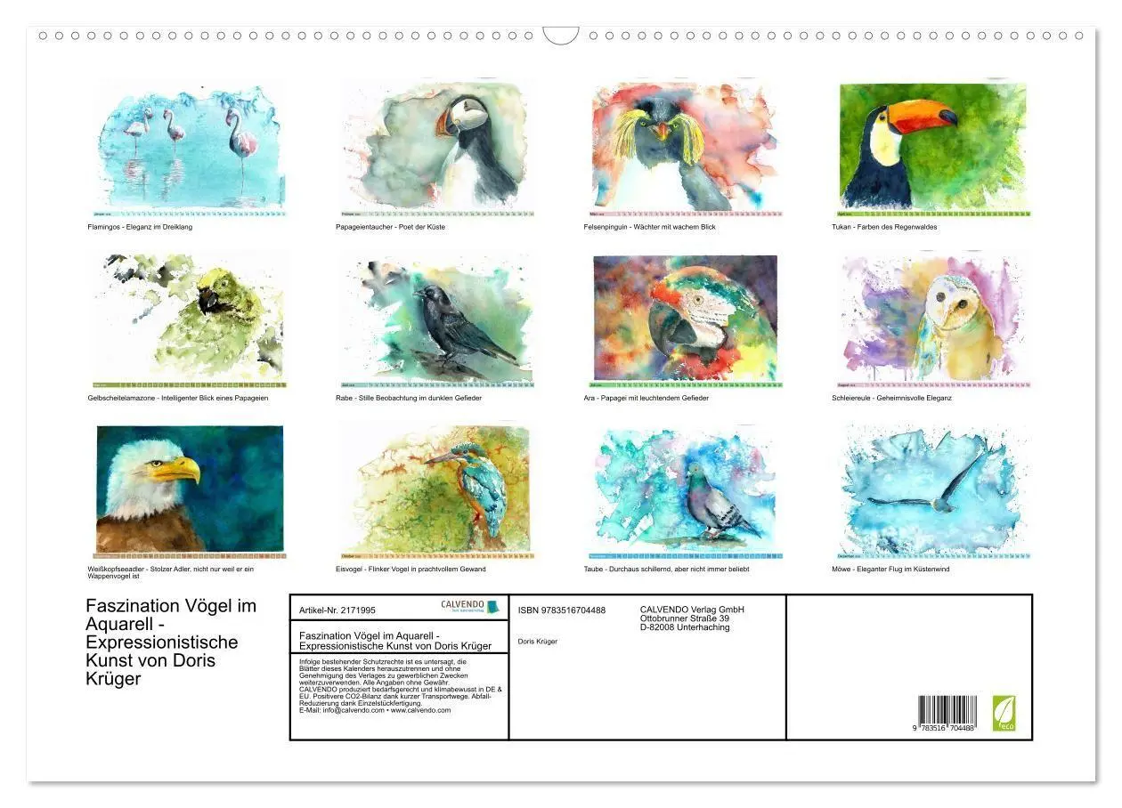 Bild: 9783516704488 | Faszination Vögel im Aquarell - Expressionistische Kunst von Doris...