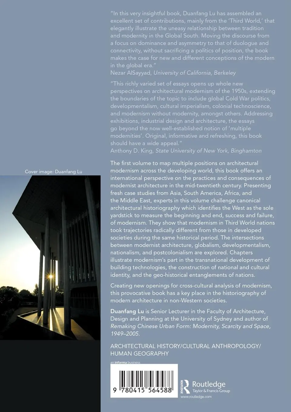 Rückseite: 9780415564588 | Third World Modernism | Architecture, Development and Identity | Lu