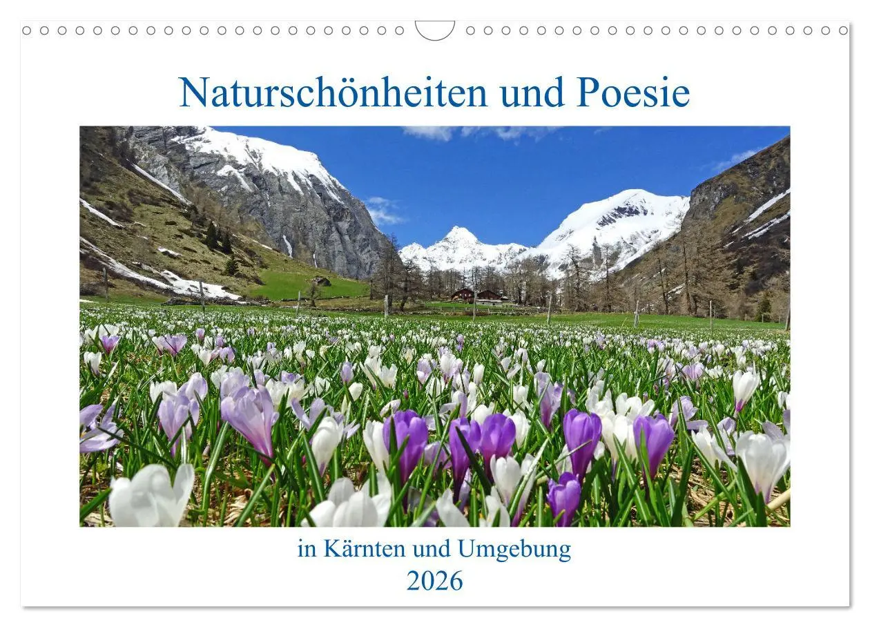 Cover: 9783457534588 | Naturschönheiten und Poesie in Kärnten und Umgebung (Wandkalender...