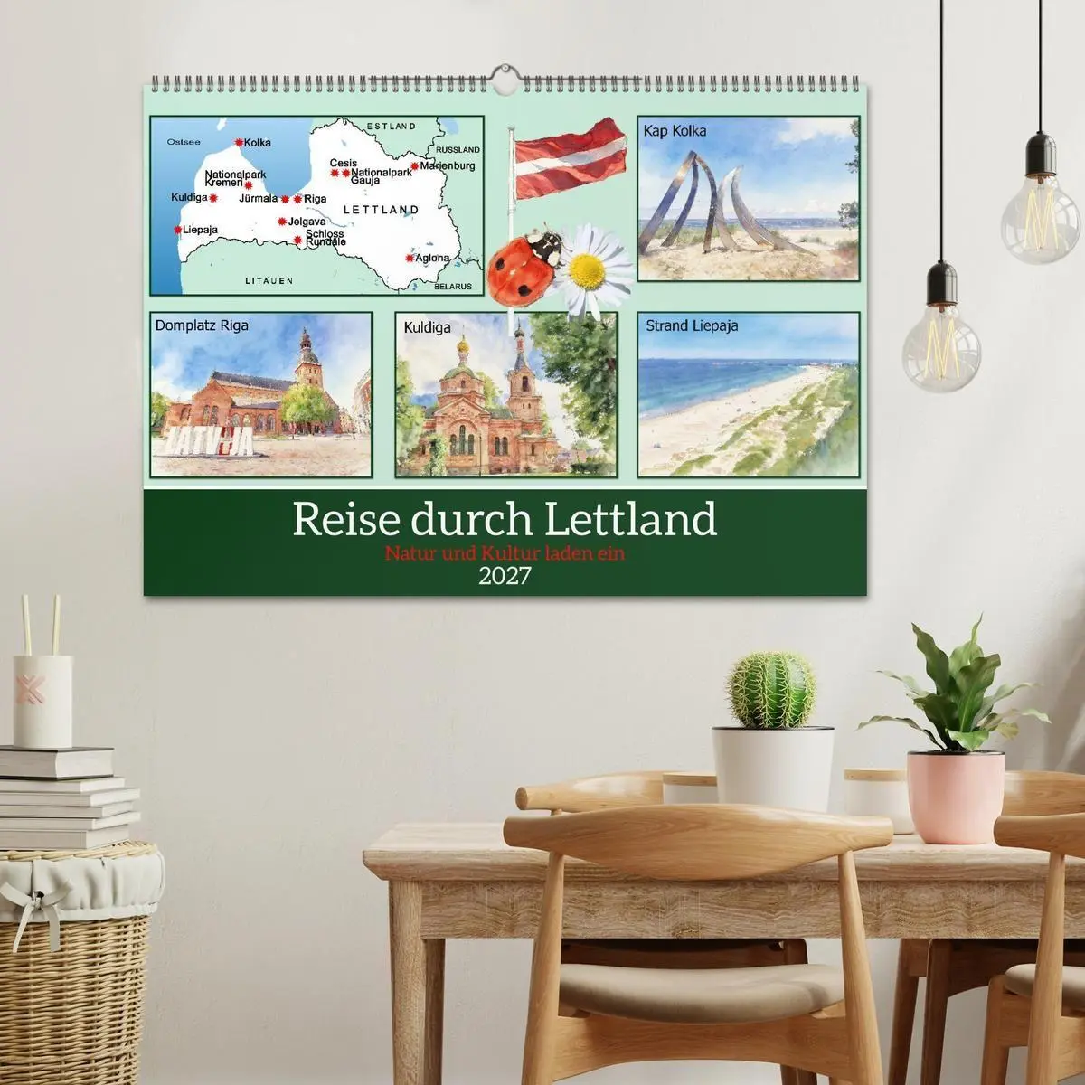 Bild: 9783516794588 | Reise durch Lettland (Wandkalender 2027 DIN A2 quer), CALVENDO...