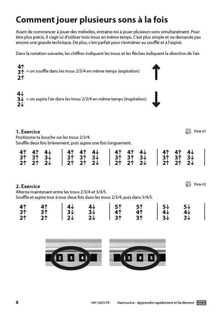 Bild: 9783866264588 | Harmonica - Apprendre rapidement et facilement | Cascha | Broschüre
