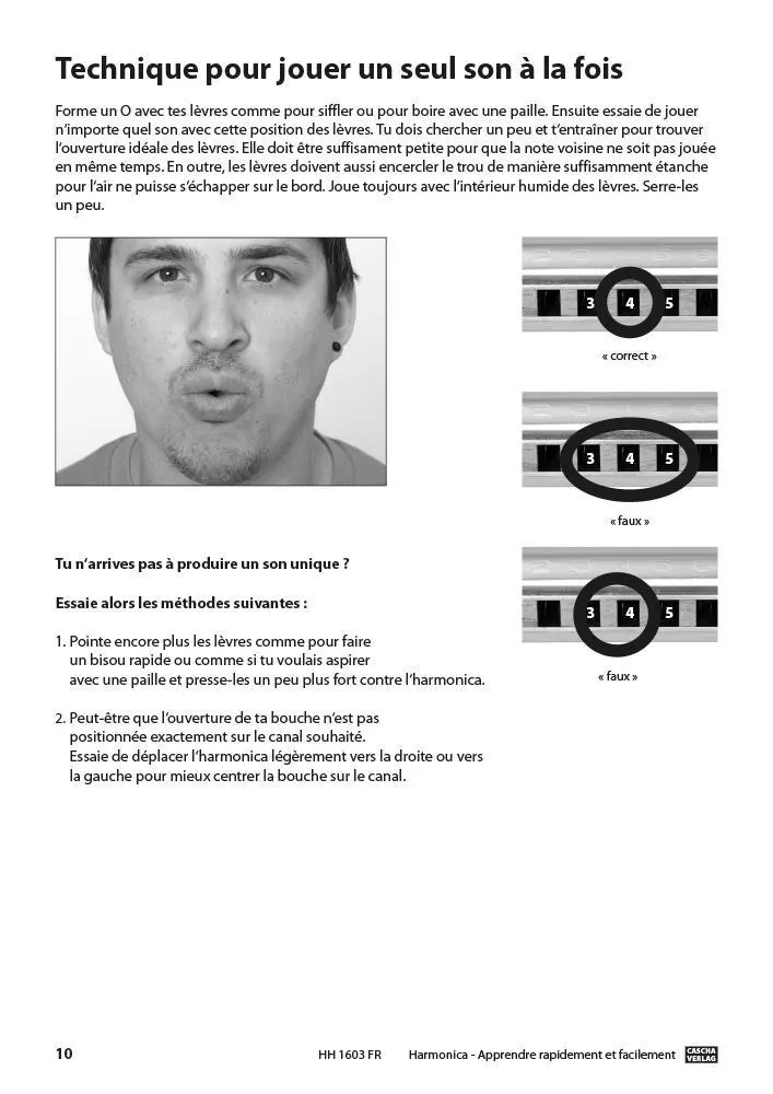 Bild: 9783866264588 | Harmonica - Apprendre rapidement et facilement | Cascha | Broschüre