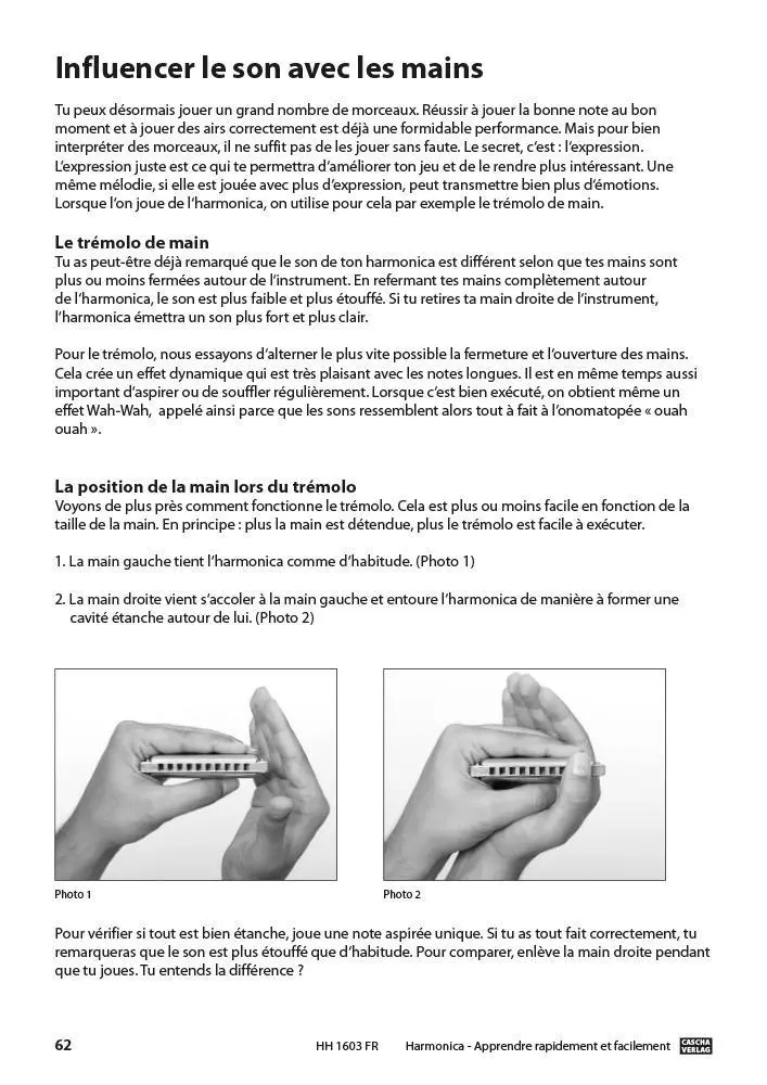 Bild: 9783866264588 | Harmonica - Apprendre rapidement et facilement | Cascha | Broschüre