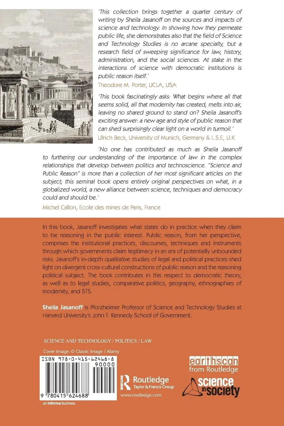 Rückseite: 9780415624688 | Science and Public Reason | Sheila Jasanoff | Taschenbuch | Englisch