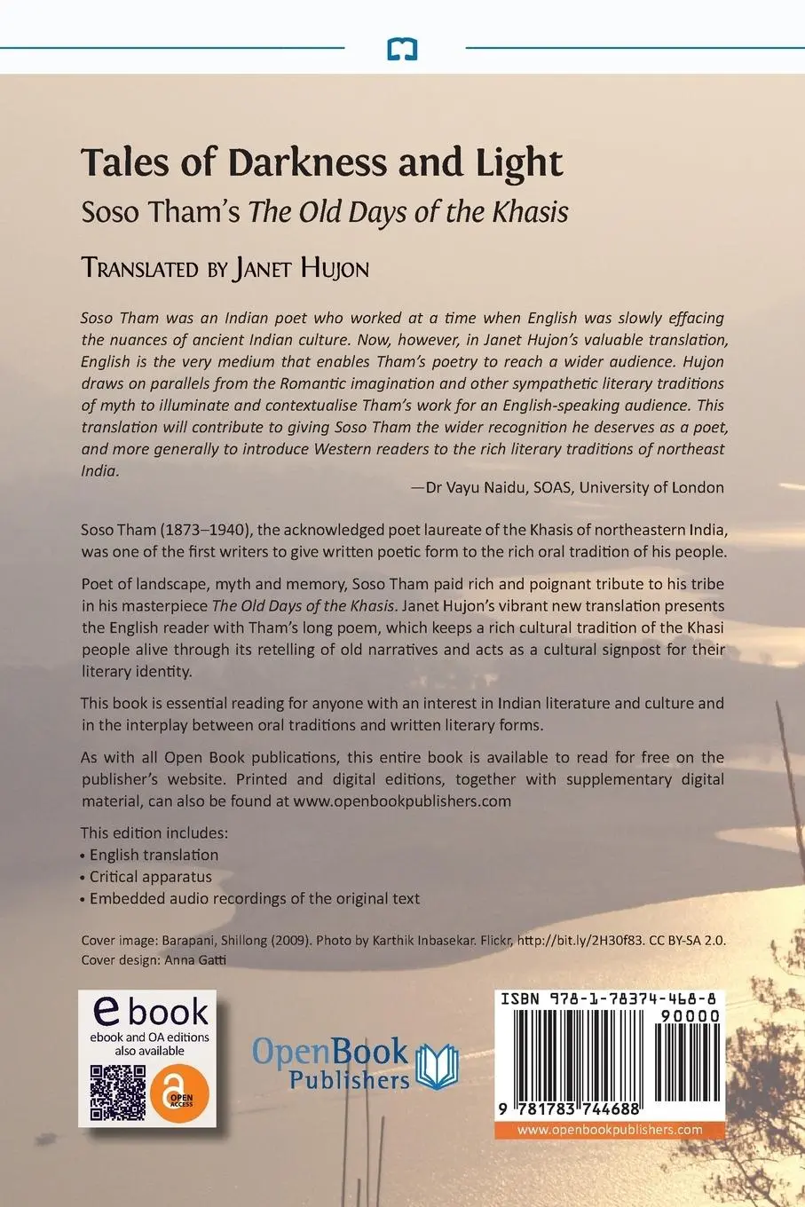 Rückseite: 9781783744688 | Tales of Darkness and Light | Soso Tham's The Old Days of the Khasis