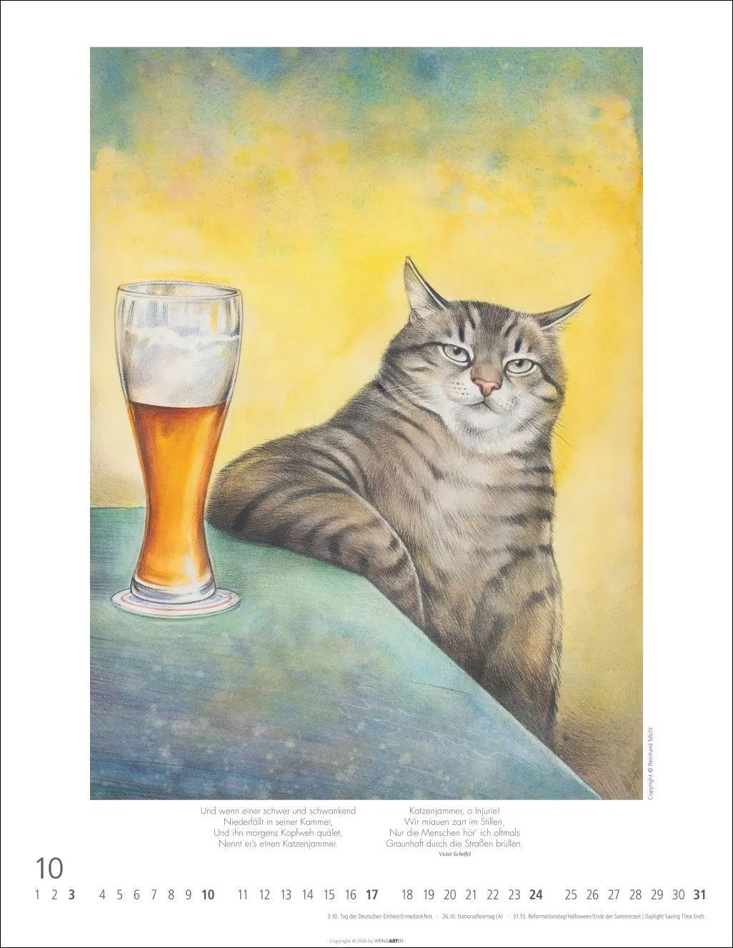 Bild: 9783839904688 | Schnurren und Kratzen - Bilder von Katzen Kalender 2027 | Michl | 2027