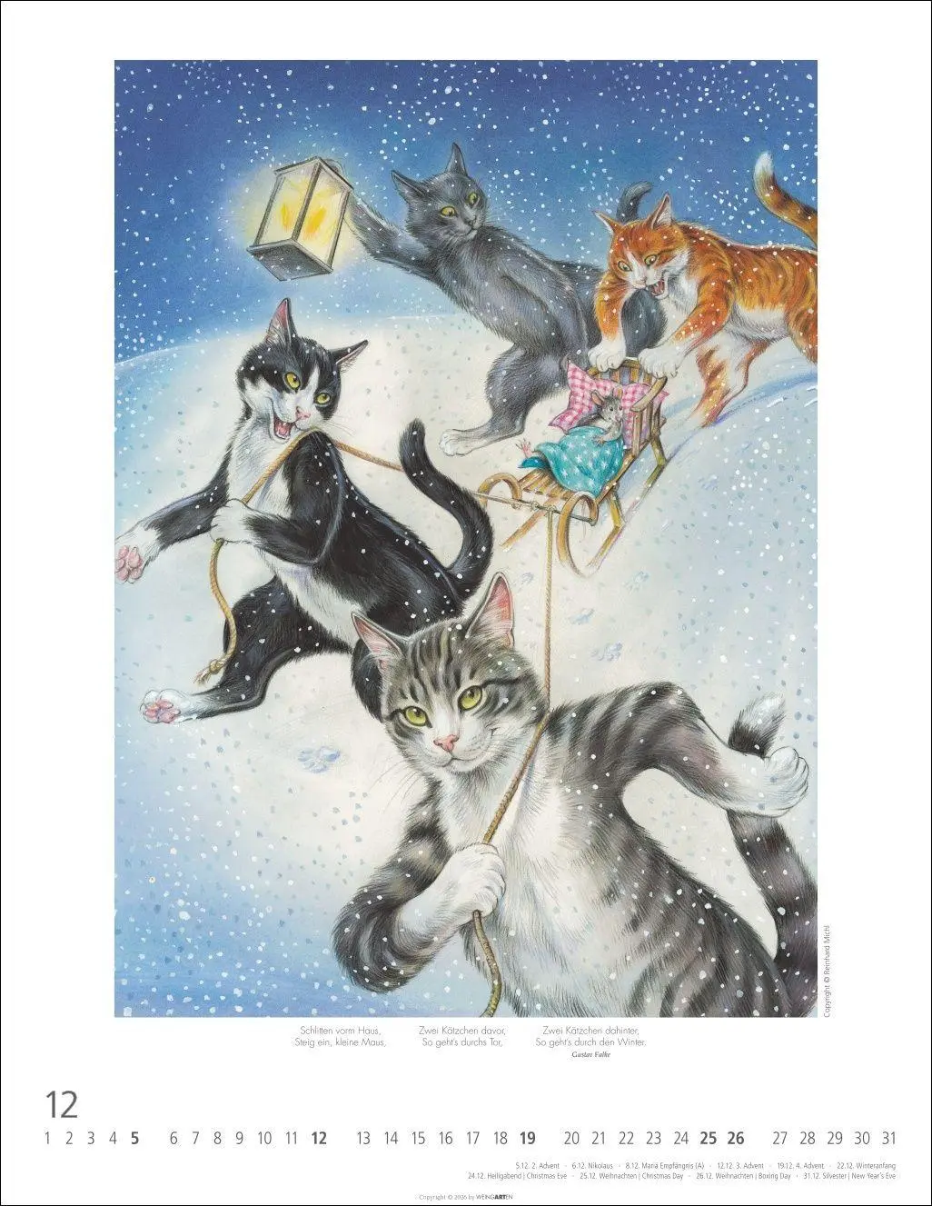 Bild: 9783839904688 | Schnurren und Kratzen - Bilder von Katzen Kalender 2027 | Michl | 2027