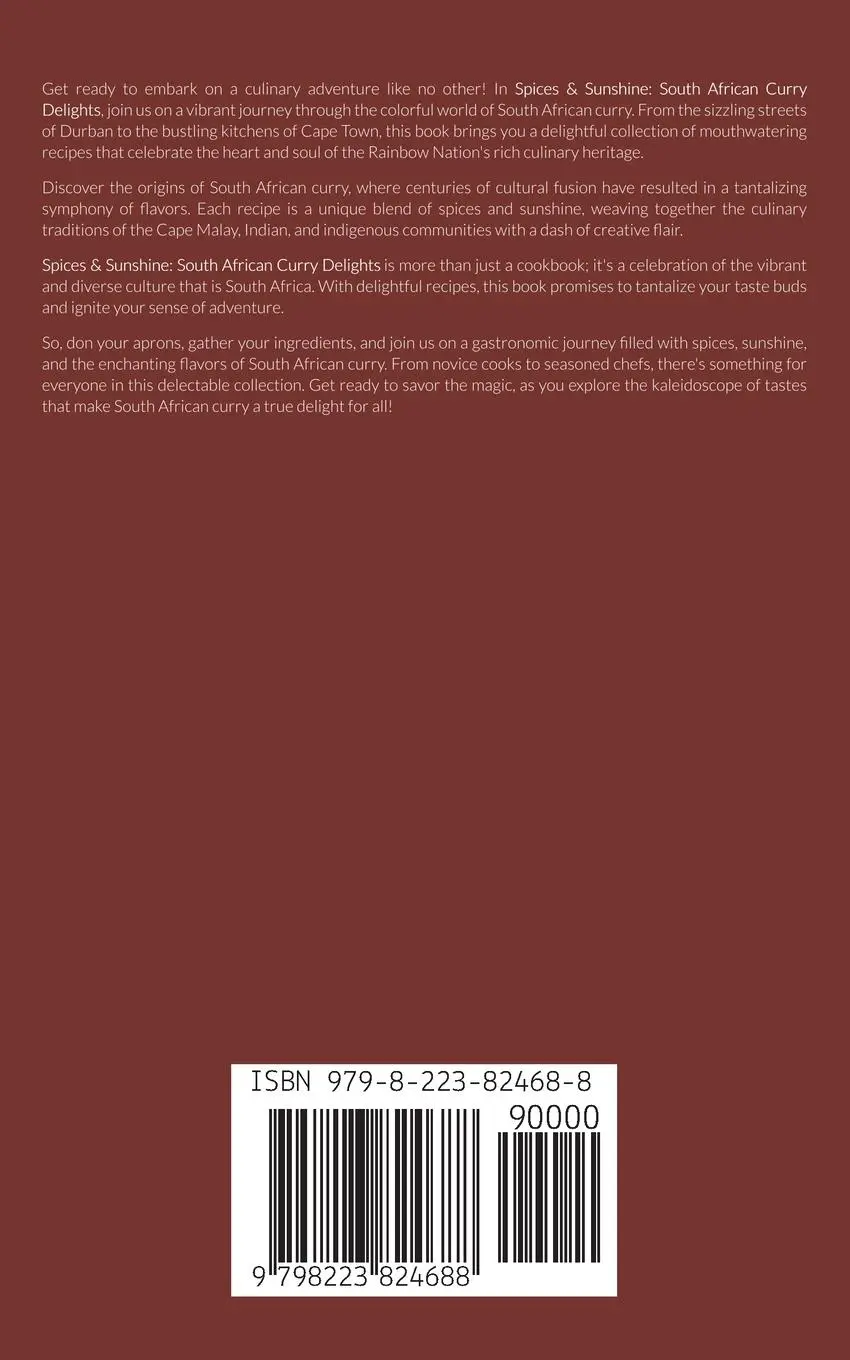 Rückseite: 9798223824688 | Spices &amp; Sunshine | South African Curry Delights | Coledown Kitchen