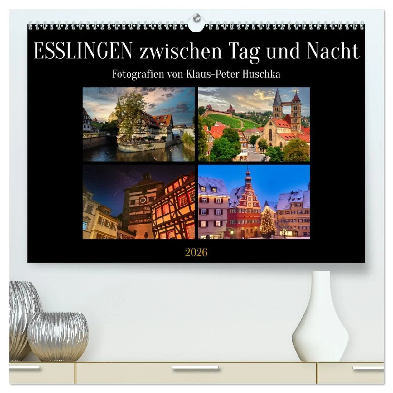 Cover: 9783457374788 | Esslingen zwischen Tag und Nacht (hochwertiger Premium Wandkalender...