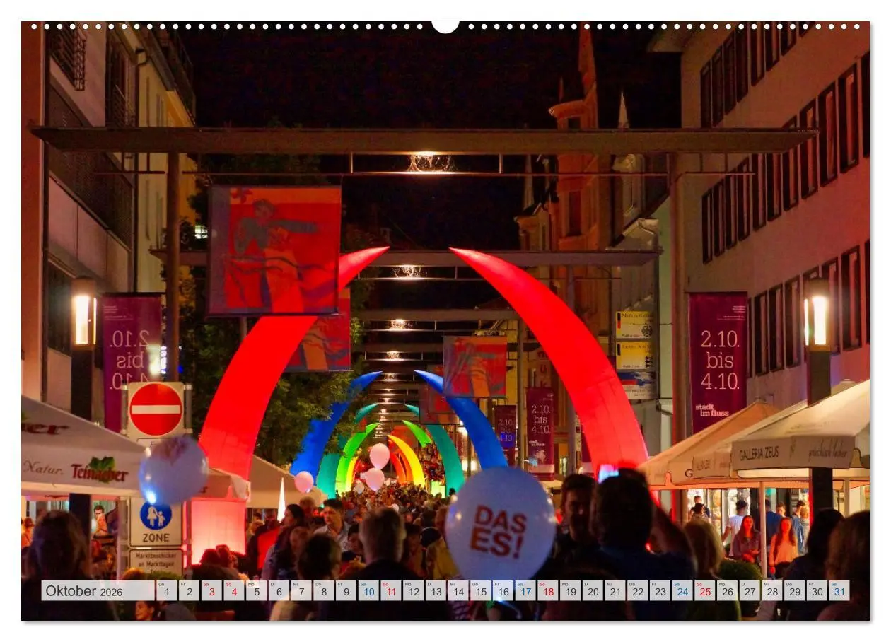 Bild: 9783457374788 | Esslingen zwischen Tag und Nacht (hochwertiger Premium Wandkalender...