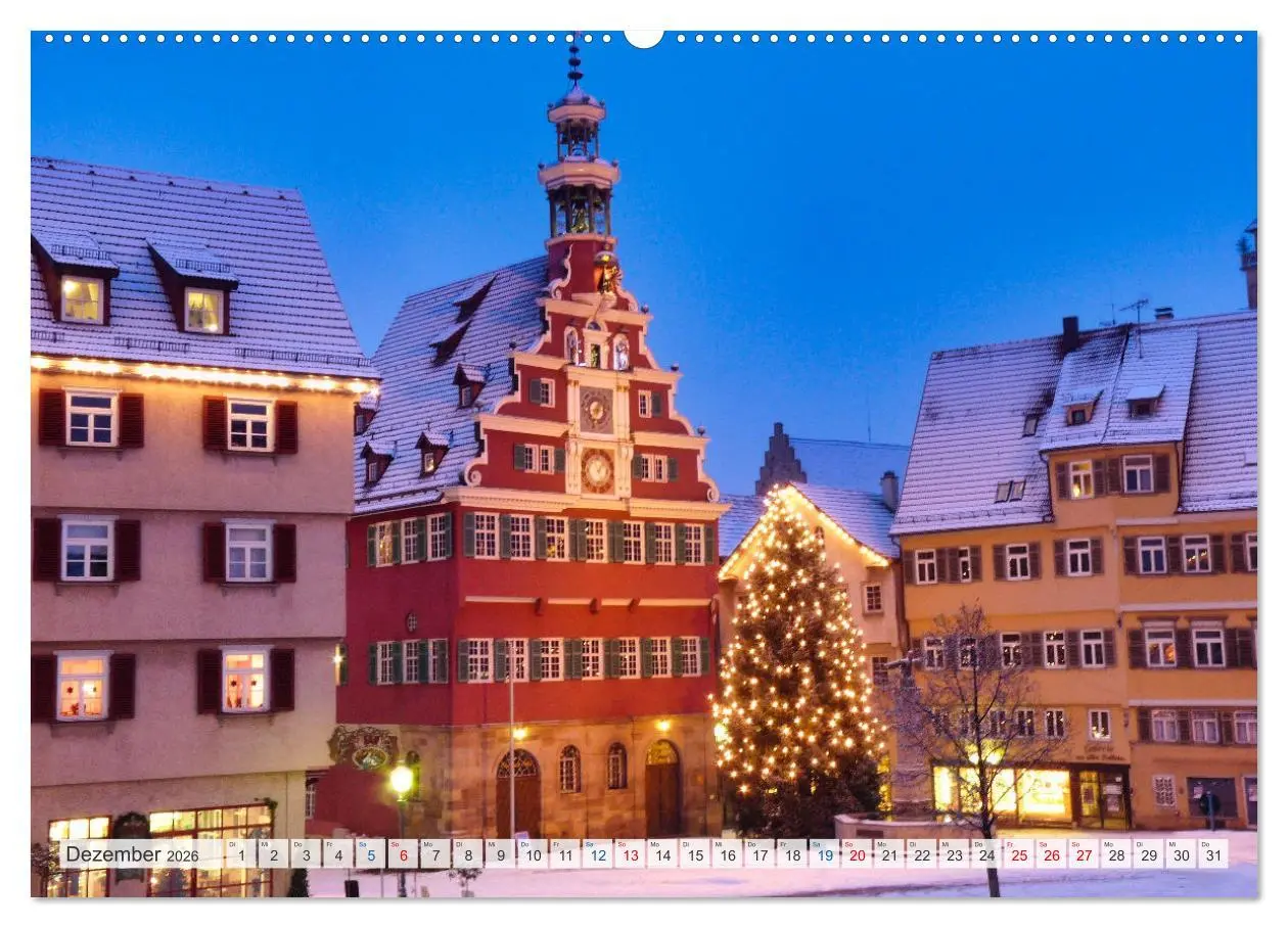 Bild: 9783457374788 | Esslingen zwischen Tag und Nacht (hochwertiger Premium Wandkalender...