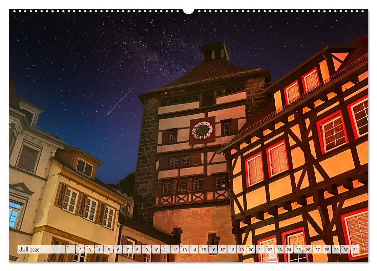 Bild: 9783457374788 | Esslingen zwischen Tag und Nacht (hochwertiger Premium Wandkalender...