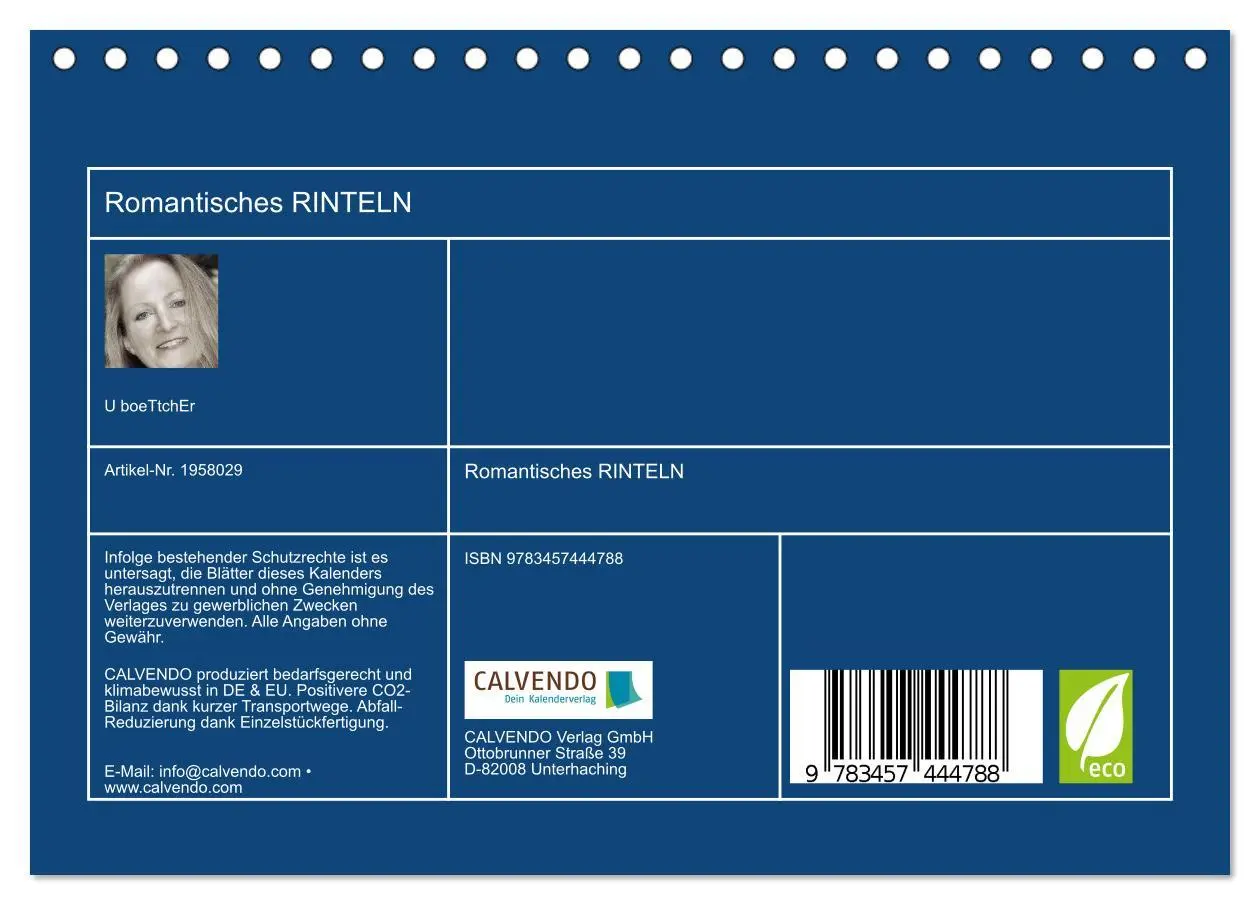 Bild: 9783457444788 | Romantisches RINTELN (Tischkalender 2026 DIN A5 quer), CALVENDO...