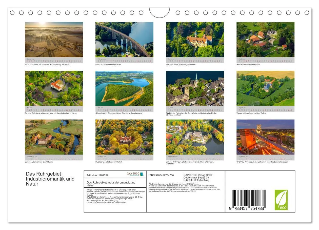 Bild: 9783457754788 | Das Ruhrgebiet Industrieromantik und Natur (Wandkalender 2026 DIN...