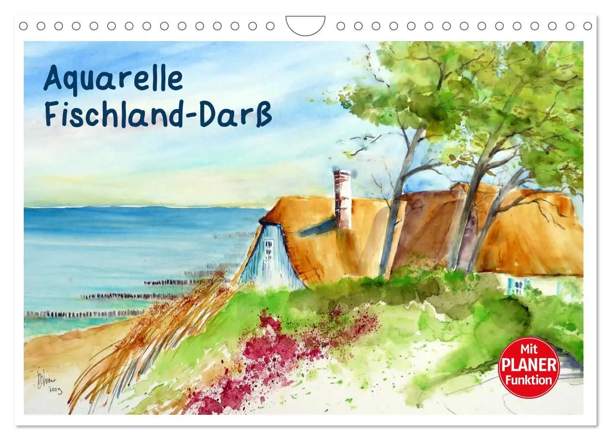 Cover: 9783457994788 | Aquarelle - Fischland-Darß (Wandkalender 2026 DIN A4 quer),...