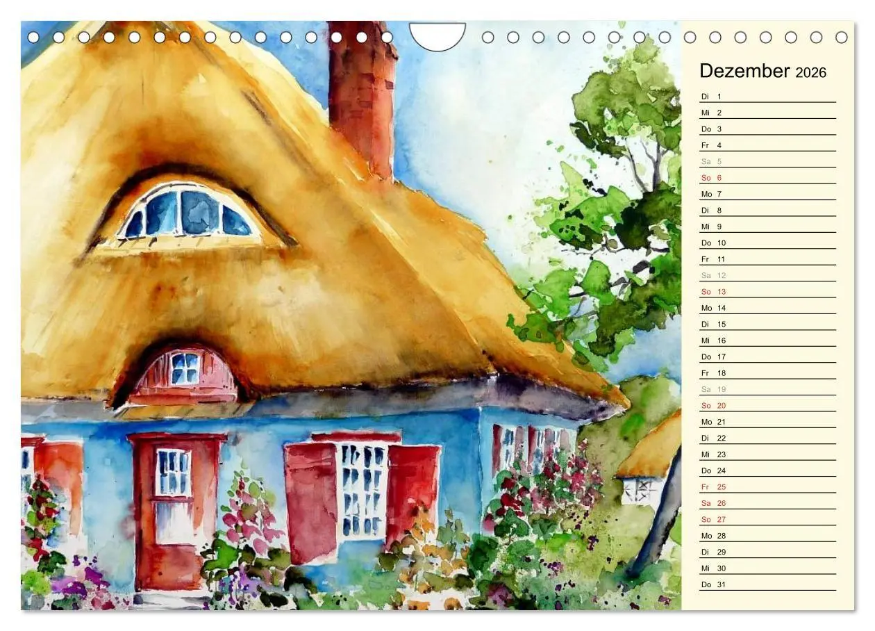 Bild: 9783457994788 | Aquarelle - Fischland-Darß (Wandkalender 2026 DIN A4 quer),...