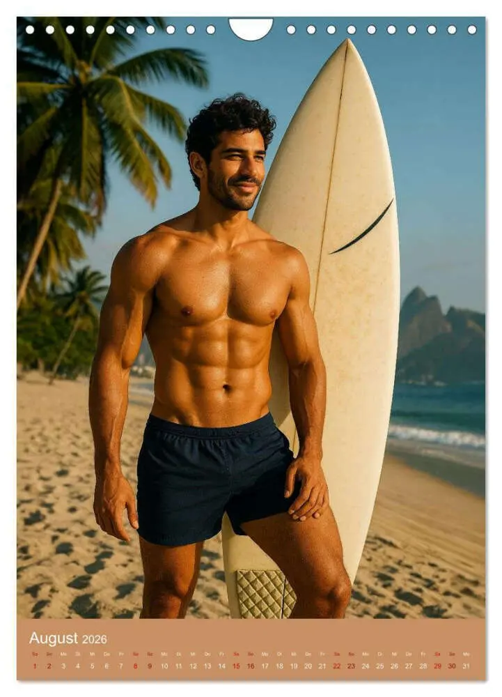 Bild: 9783516604788 | Sexy Männer weltweit (Wandkalender 2026 DIN A4 hoch), CALVENDO...