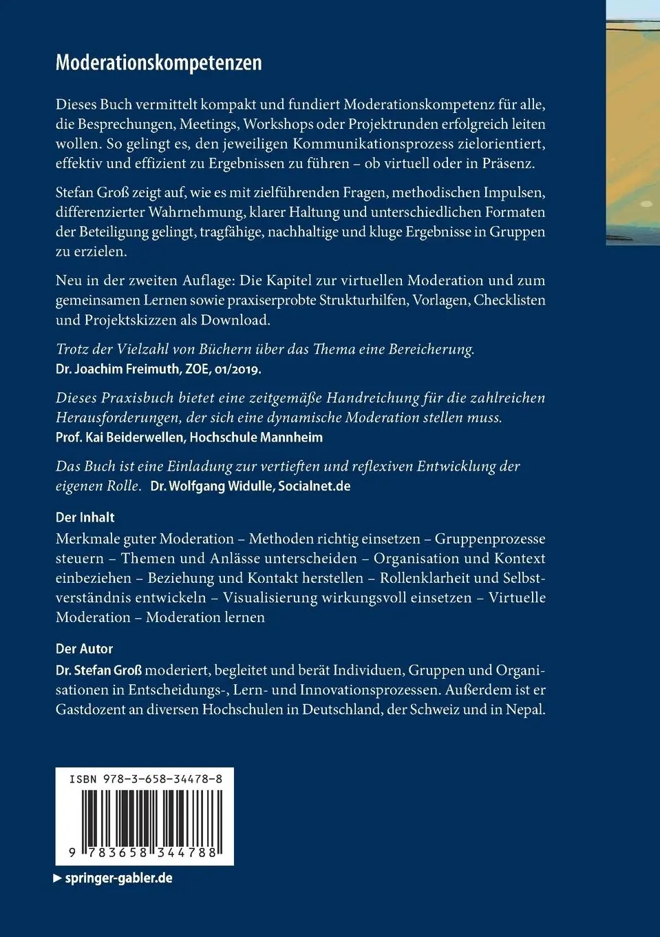 Rückseite: 9783658344788 | Moderationskompetenzen | Stefan Groß | Taschenbuch | XII | Deutsch