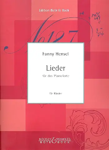 Cover: 9790202514788 | 4 Lieder op.2 und 4 Lieder op.6 | Fanny Hensel | Buch | Bote und Bock