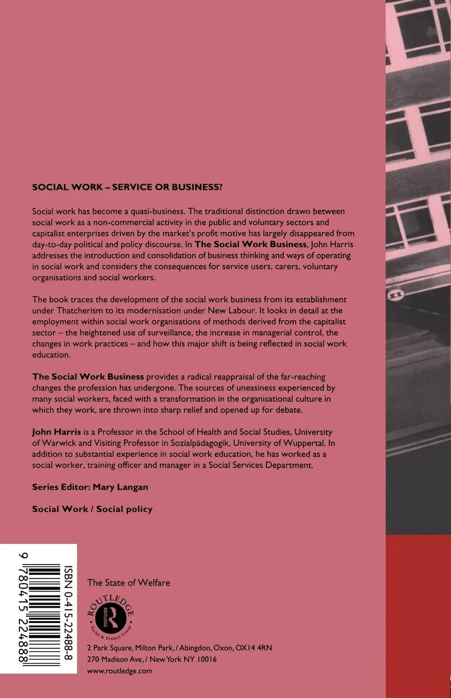 Rückseite: 9780415224888 | The Social Work Business | John Harris | Taschenbuch | Englisch | 2002