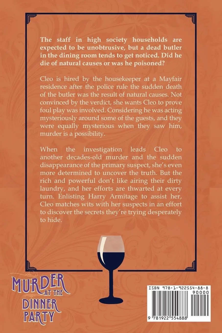 Rückseite: 9781922554888 | Murder at the Dinner Party | Large Print | C. J. Archer | Taschenbuch