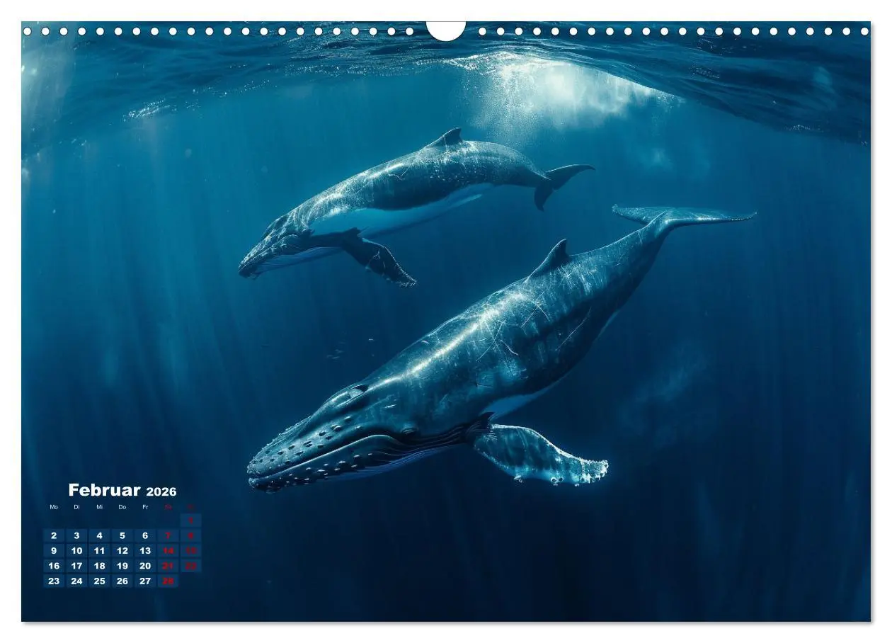 Bild: 9783457434888 | Meeresgrößen (Wandkalender 2026 DIN A3 quer), CALVENDO Monatskalender