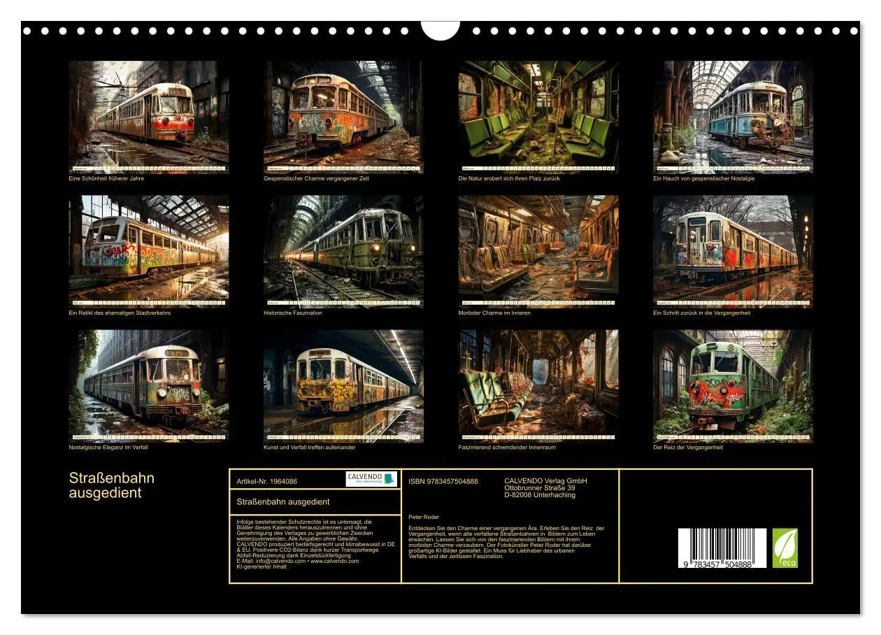 Bild: 9783457504888 | Straßenbahn ausgedient (Wandkalender 2026 DIN A3 quer), CALVENDO...