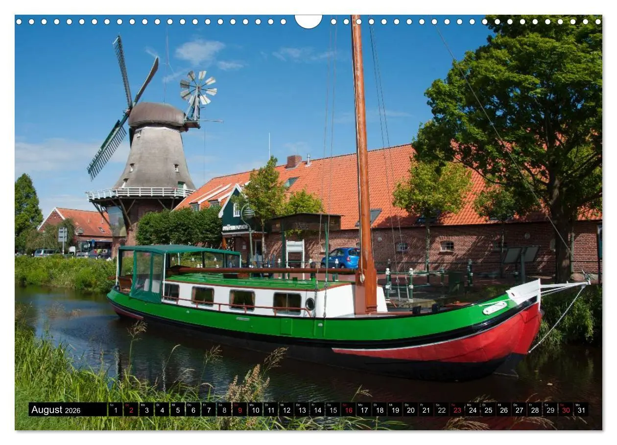 Bild: 9783516144888 | Windmühlen in Deutschland (Wandkalender 2026 DIN A3 quer), CALVENDO...