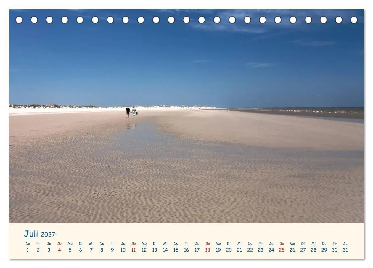 Bild: 9783594124888 | Urlaub auf Borkum (Tischkalender 2027 DIN A5 quer), CALVENDO...