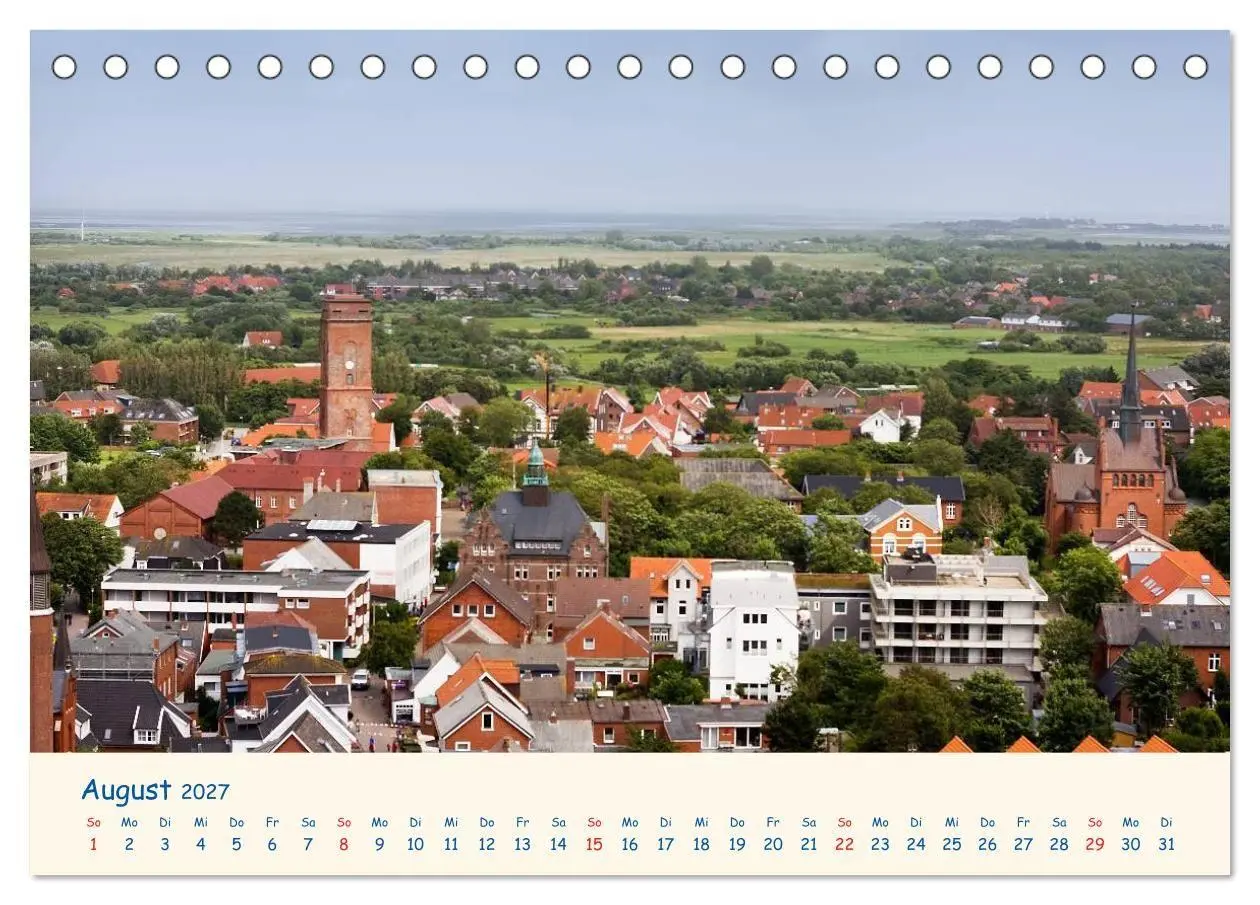 Bild: 9783594124888 | Urlaub auf Borkum (Tischkalender 2027 DIN A5 quer), CALVENDO...