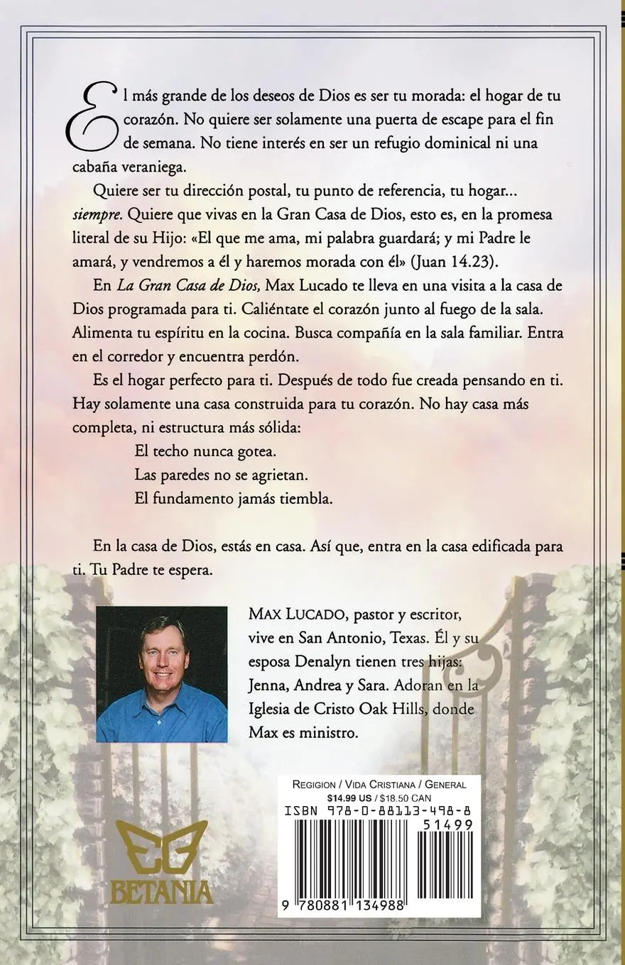Rückseite: 9780881134988 | La Gran Casa de Dios = The Great House of God | Max Lucado | Buch